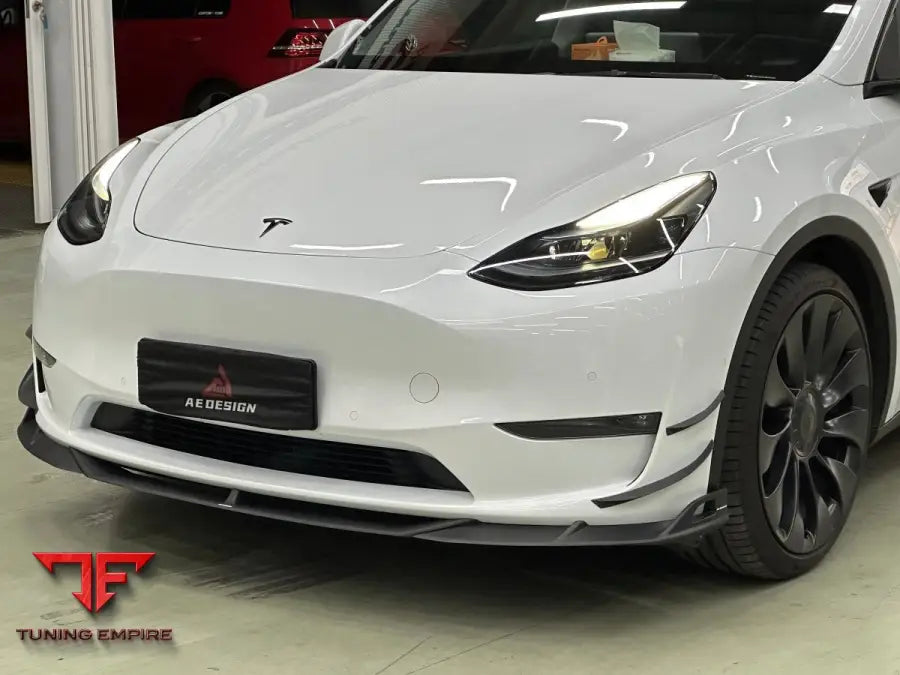 TESLA MODEL Y 2020-2025 AE DESIGN FRONT LIP - Front Lip