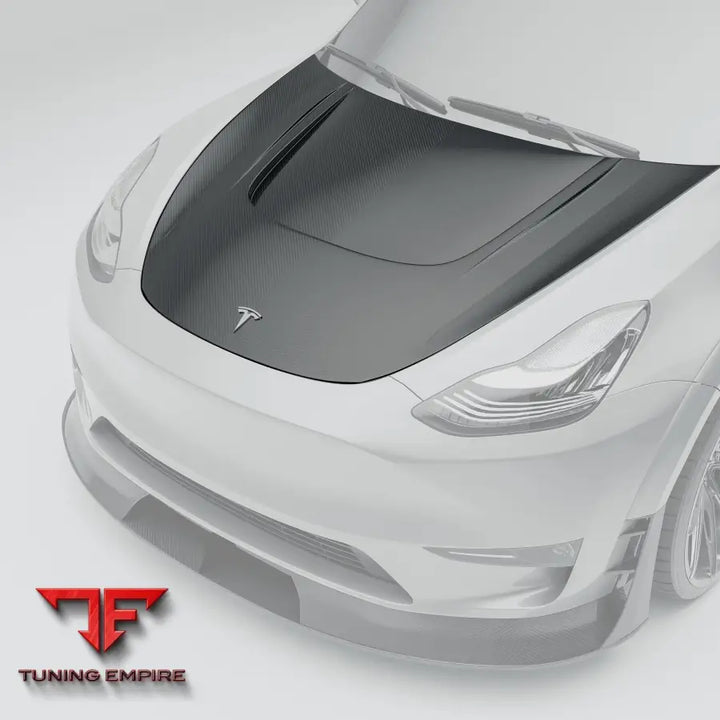 TESLA MODEL Y CARBON FIBER HOOD
