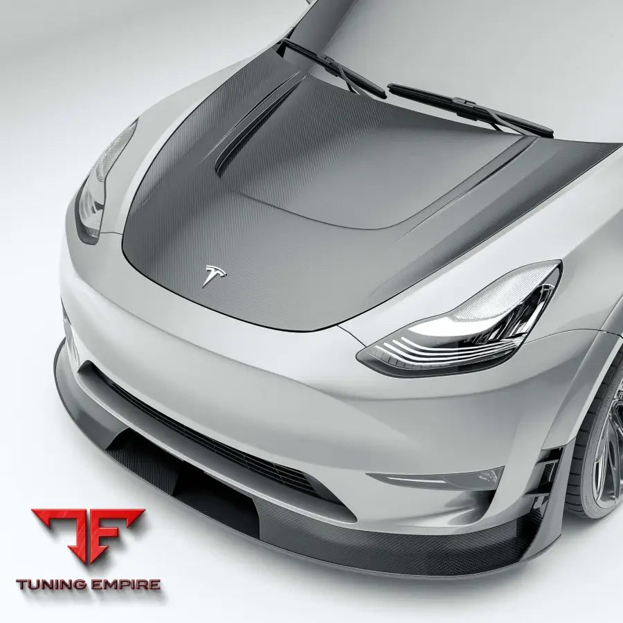 TESLA MODEL Y CARBON FIBER HOOD