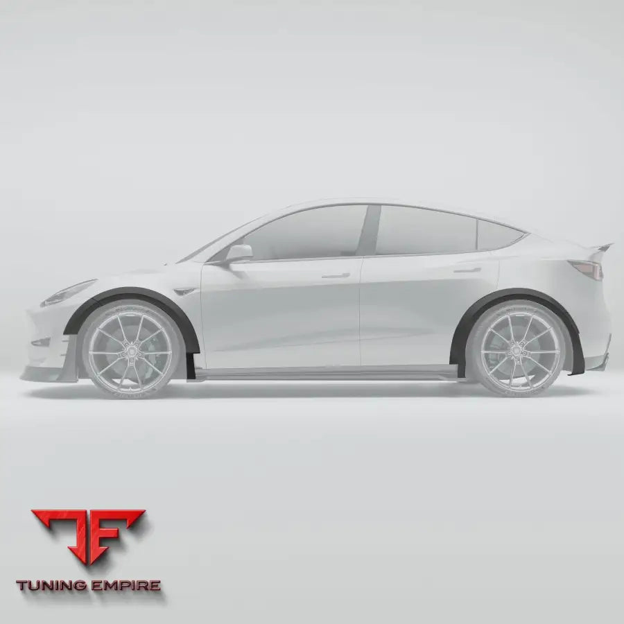 TESLA MODEL Y CARBON FIBER WHEEL ARCH COVER TRIMS