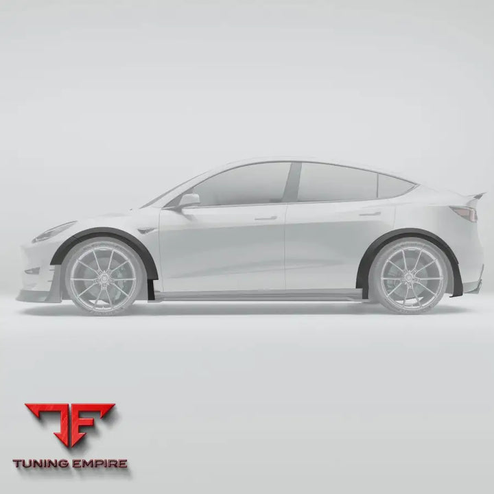 TESLA MODEL Y CARBON FIBER WHEEL ARCH COVER TRIMS