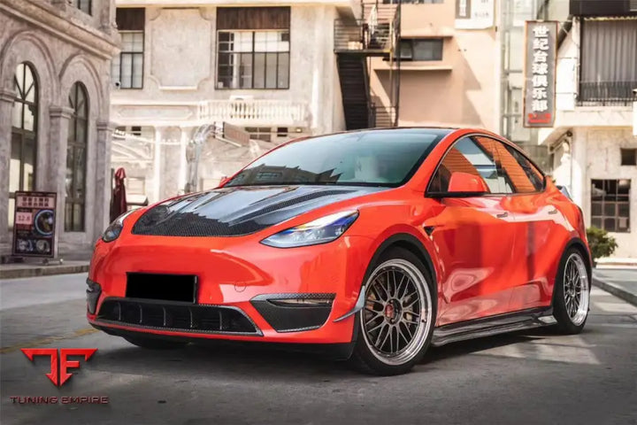 TESLA MODEL Y IMP PERFORMANCE CARBON FIBER DAY RUNNING LIGHT COVER BSD