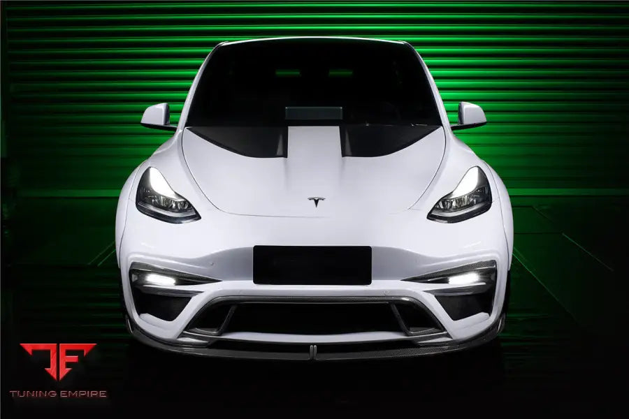 TESLA MODEL Y IMP PERFORMANCE CARBON FIBER FRONT BUMPER BSD