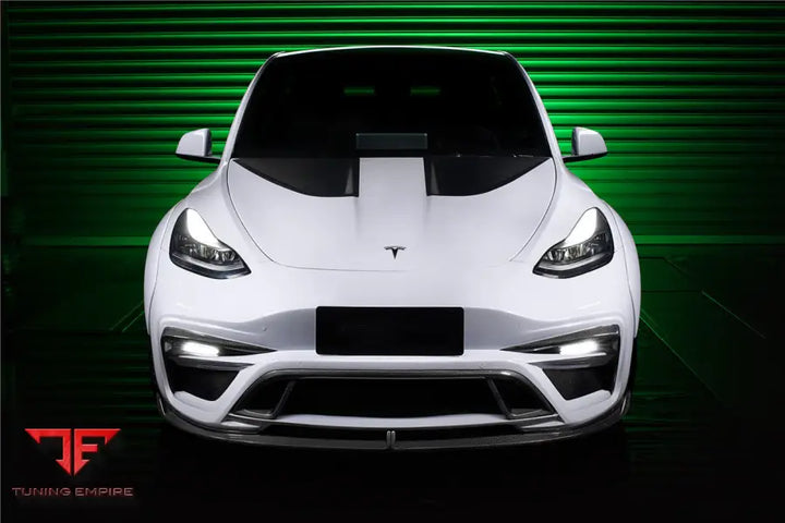 TESLA MODEL Y IMP PERFORMANCE CARBON FIBER FRONT BUMPER BSD