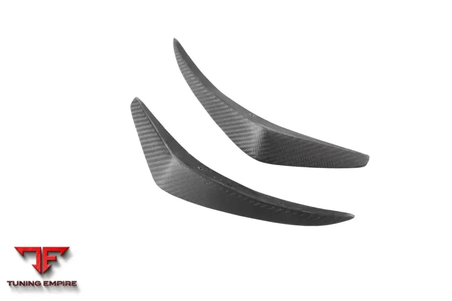 TESLA MODEL Y IMP PERFORMANCE CARBON FIBER FRONT BUMPER CANARDS BSD