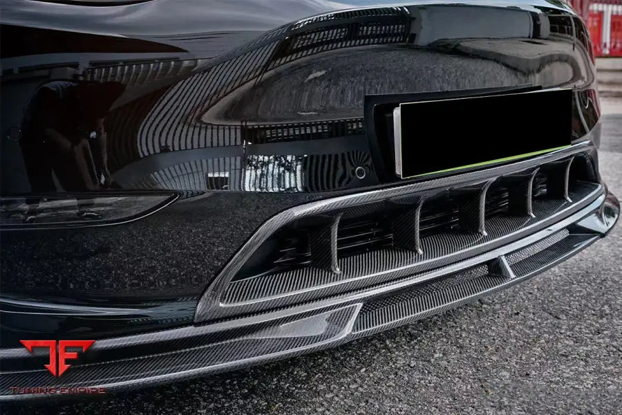 TESLA MODEL Y IMP PERFORMANCE CARBON FIBER FRONT BUMPER GRILLE BSD