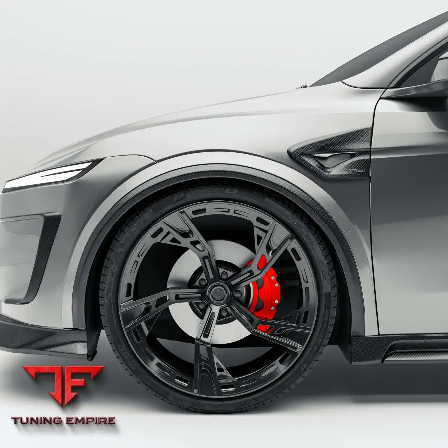 TESLA MODEL Y JUNIPER CARBON FIBER SIDE FENDER VENT TRIMS
