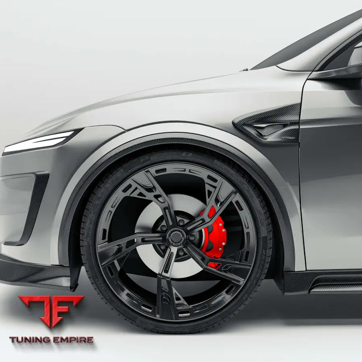 TESLA MODEL Y JUNIPER CARBON FIBER SIDE FENDER VENT TRIMS