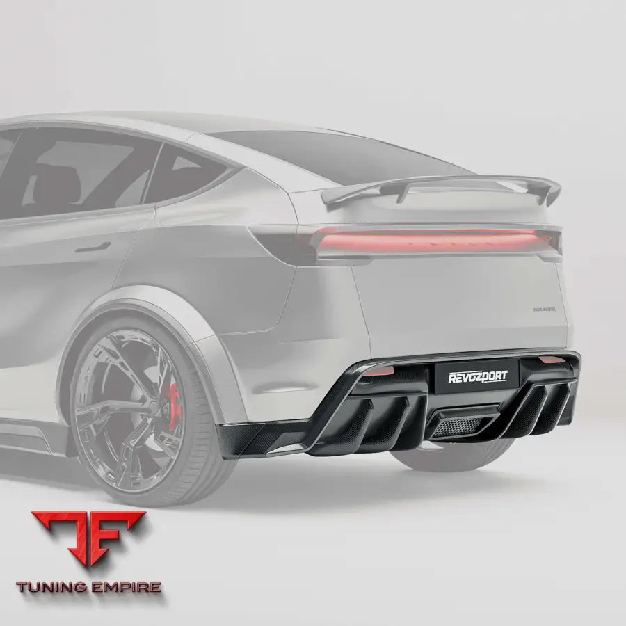 TESLA MODEL Y PREMIUM JUNIPER CARBON FIBER REAR DIFFUSER