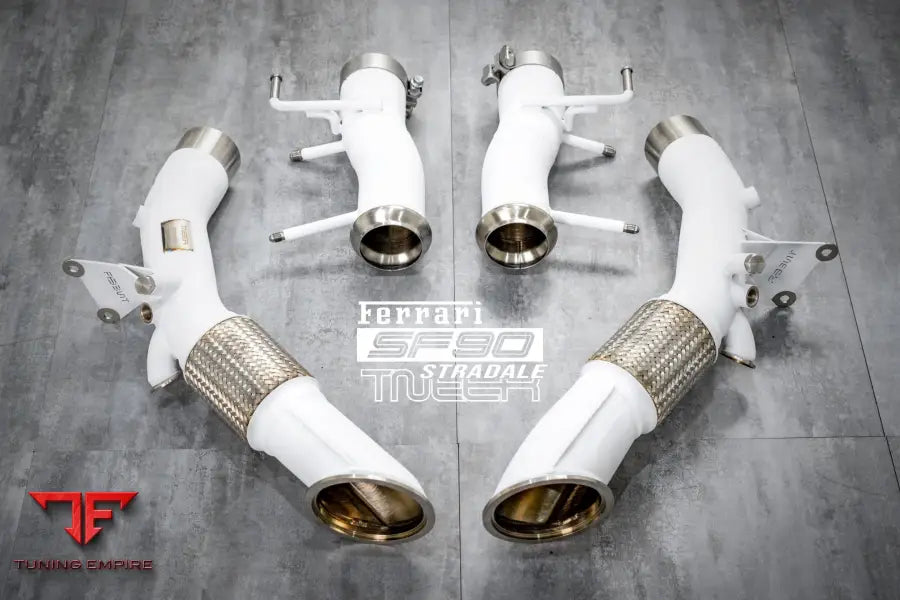 TNEER FERRARI SF90 CERAMIC DOWNPIPE
