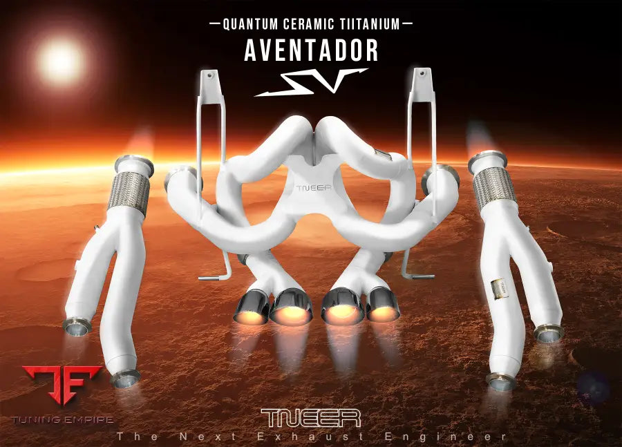 TNEER LAMBORGHINI AVENTADOR QUANTUM CERAMIC COATED TITANIUM EXHAUST SYSTEM