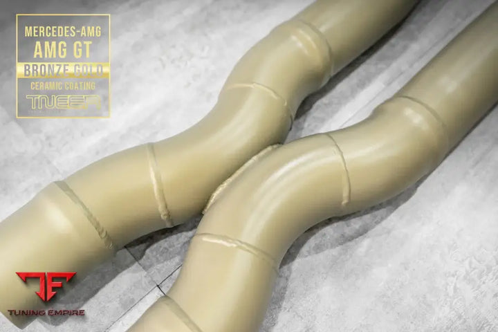 TNEER MERCEDES AMG GTS BRONZE GOLD EXHAUST SYSTEM