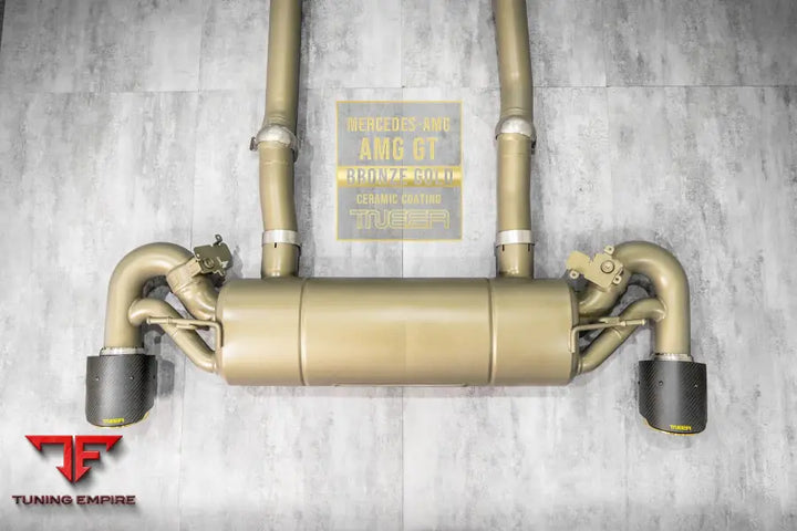 TNEER MERCEDES AMG GTS BRONZE GOLD EXHAUST SYSTEM