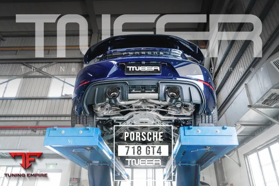 TNEER Porsche 718 Cayman GT4 exhaust system