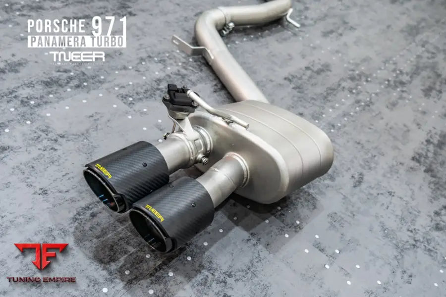 TNEER 971 Panamera Turbo tailpipes