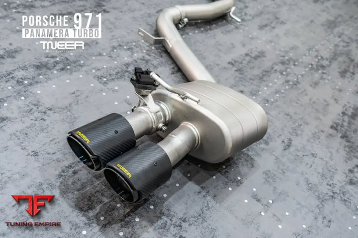 TNEER 971 Panamera Turbo tailpipes