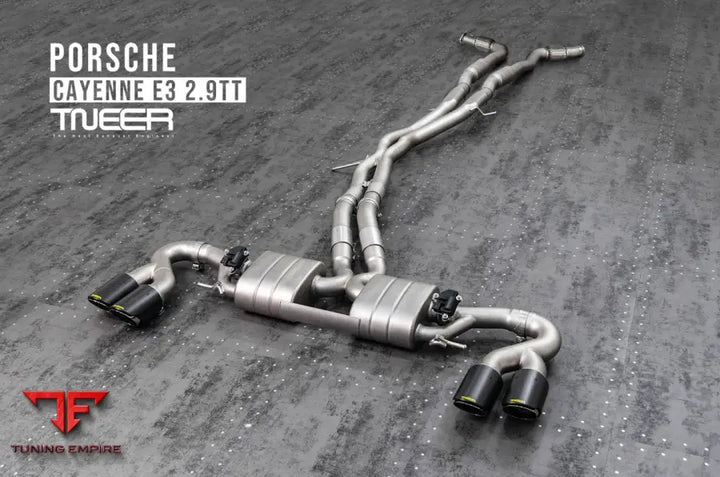TNEER Porsche Cayenne S E3 2.9 TT exhaust system