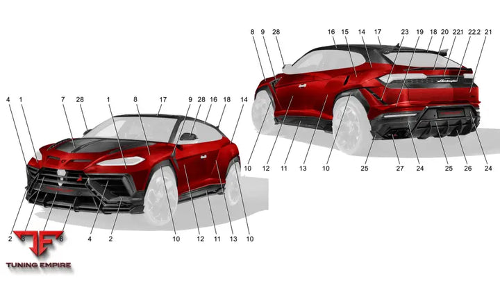 Lamborghini Urus SE R'Evo Stealth Edition by TOP CAR