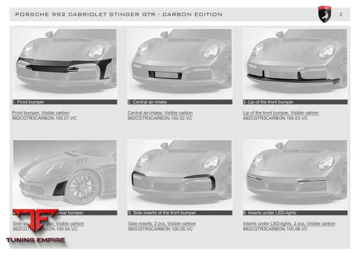 Top Car Porsche 992 Cabriolet Stinger Gtr - Carbon Edition