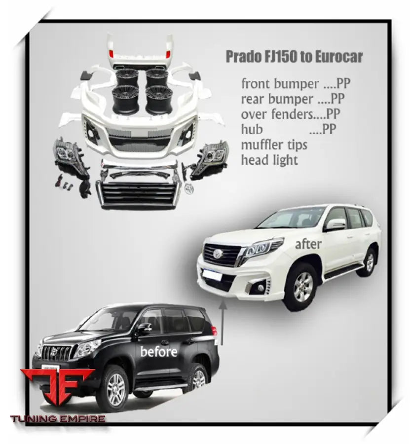 TOYOTA PRADO FJ150 UPGRADE BODY KIT