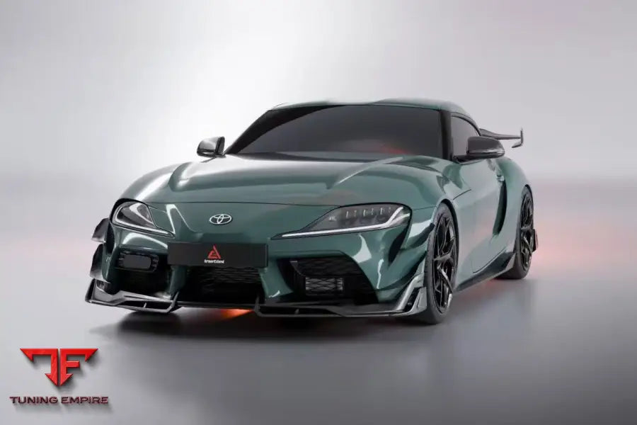 TOYOTA SUPRA MK5 A90 A91 3.0 2.0 2020-ON DRY PRE- PREG AE FRONT LIP & SPLITTER - Front Lip