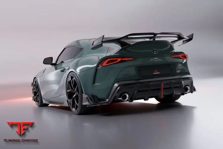 TOYOTA SUPRA MK5 A90 A91 3.0 2.0 2020-ON DRY PRE- PREG AE REAR DIFFUSER & CANARDS - Rear Diffuser