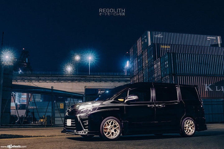 TOYOTA VOXY on custom forged wheels