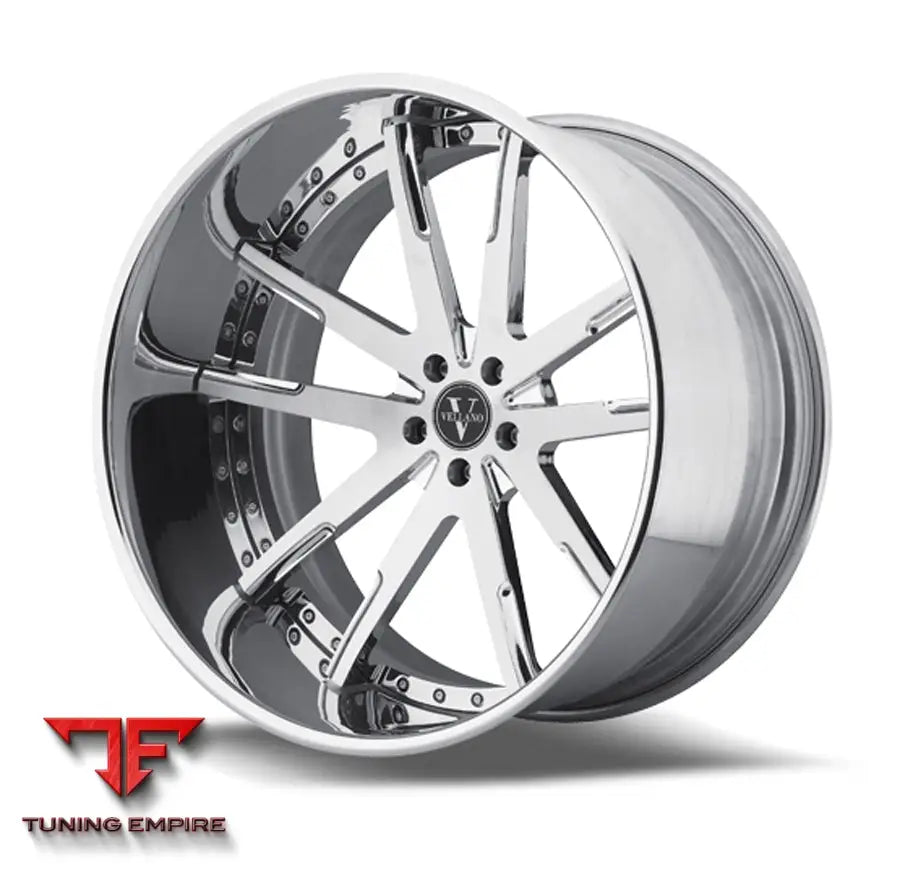 Vellano VKU Concave brushed with chrome lip
