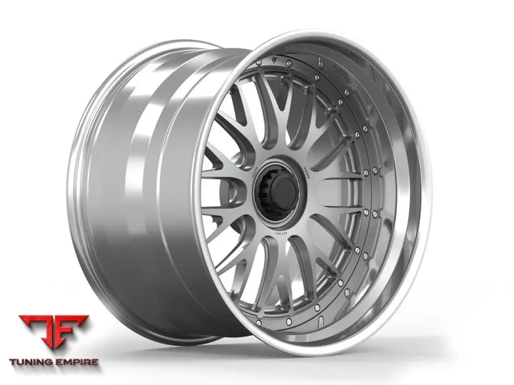 Velos VSS 09 three-piece classic bulge forged wheel, angle view