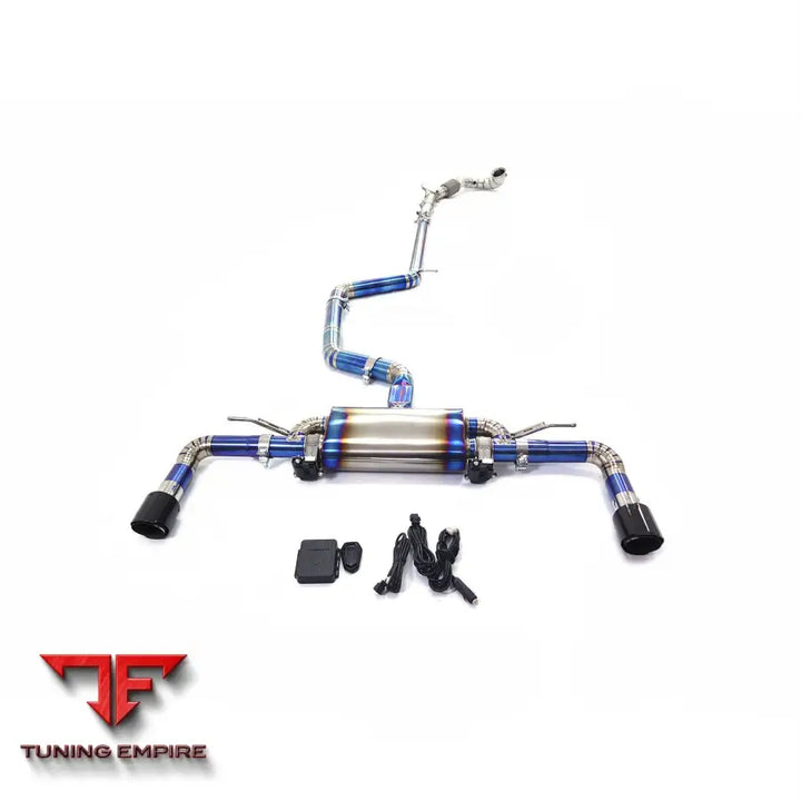 VOLKSWAGEN GOLF GTI MK8 TITANIUM CATBACK RAZOR EXHAUST DOWNPIPE WITH MUFFLER VALVE