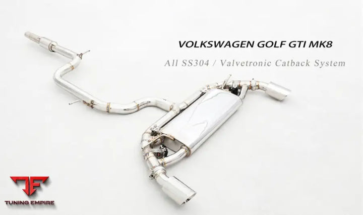 Volkswagen Golf Mk8 All Ss304 Valvetronic Exhaust System