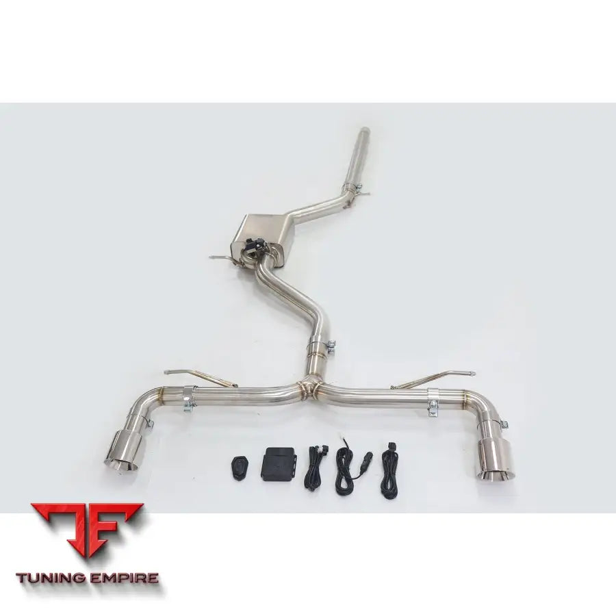 VOLKSWAGEN MK7 GOLF7 GTI 2.0T STAINLESS STEEL CATBACK RAZOR EXHAUST WITH MUFFLER VALVE