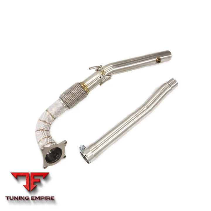 VOLKSWAGEN MK7 GOLF7 GTI 2.0T STAINLESS STEEL RAZOR EXHAUST DOWNPIPE WITH HEAT SHIELD