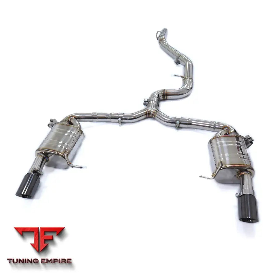 VOLKSWAGEN R36 3.6L STAINLESS STEEL CATBACK RAZOR EXHAUST WITH MUFFLER VALVE