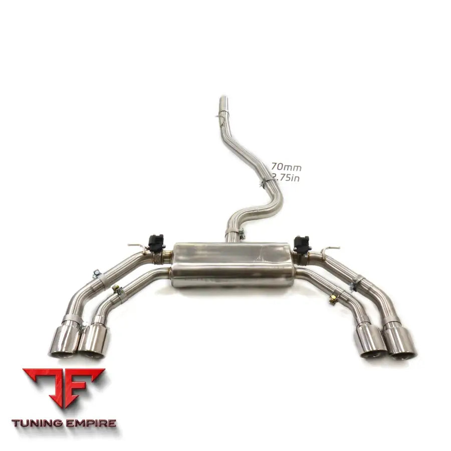 VOLKSWAGEN TIGUAN AWD 2.0T VALVETRONIC STAINLESS STEEL CATBACK RAZOR EXHAUST WITH MUFFLER VALVE