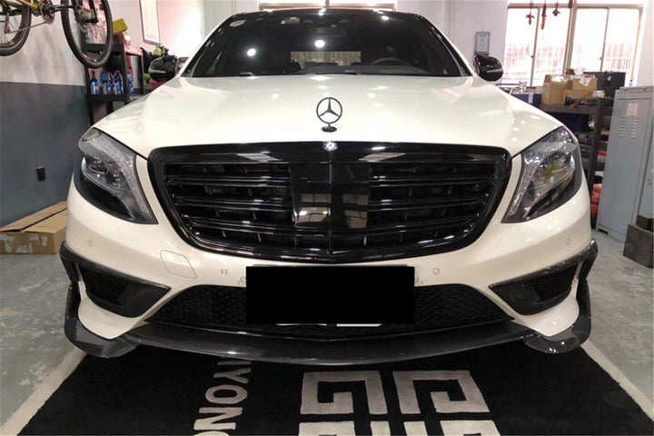 MERCEDES BENZ W222.1 S63 AMG BRS STYLE CARBON FIBER FRONT BUMPER AIR VENTS