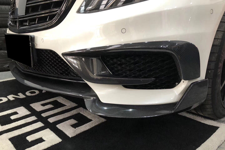 MERCEDES BENZ W222.1 S63 AMG BRS STYLE CARBON FIBER FRONT BUMPER AIR VENTS
